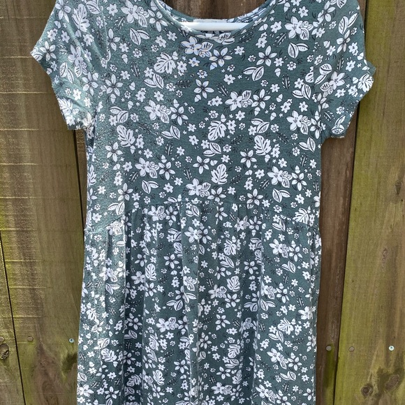 Copper Key Girls Green Floral Dress 🐢🐊 Size: L - Picture 2 of 11